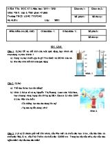 Đề kiểm tra học kỳ I môn Vật lí Lớp 6 - Năm học 2019-2020 - Trường THCS Long Trường